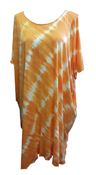 Summer Peekaboo Ladies Orange Short Dress